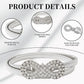Rhinestone Infinity Buckle Belt Set - Silver & Gold, 2-Piece