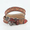 Unisex Rhinestone Belt - Pirate Skull Buckle Statement