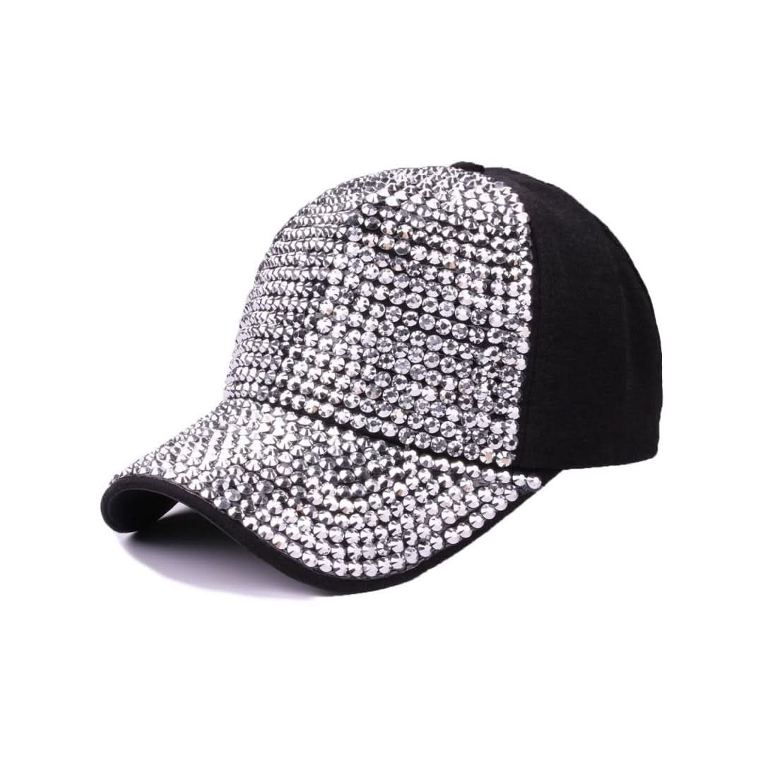 Unisex Engraved Rhinestone Baseball Cap – Sparkle & Chic Everyday Style