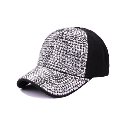 Unisex Engraved Rhinestone Baseball Cap – Sparkle & Chic Everyday Style