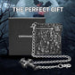 Unisex Gothic Skull Zip-Around Chain Wallet