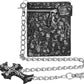 Unisex Gothic Skull Zip-Around Chain Wallet