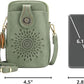 Vegan Leather Crossbody Phone Purse with Tassels