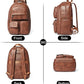 Vegan Leather Laptop Backpack for Women - Large Capacity