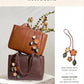 Vegan Leather Work Tote Bag with Built-In Cup Holder
