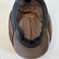 Vintage Brown Leather Ivy Flat Cap - Newsboy Driving Style