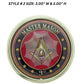 Vintage Compass Fraternal Masonic Belt Buckle