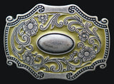 Vintage Filigree Western Belt Buckle - Cowboy Cowgirl Style