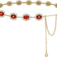 Vintage Glass Diamond Concho Chain - 4 Adjustable Lengths