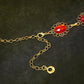 Vintage Glass Diamond Concho Chain - 4 Adjustable Lengths