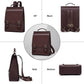 Leather Backpack Purse for Women - Vintage Style