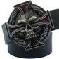 Vintage Skull Celtic Cross Western Belt Buckle for Men | Zinc Alloy