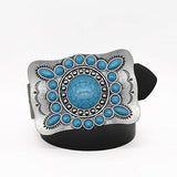 Vintage Western Turquoise Belt Buckle for Men - Zinc Alloy