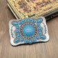 Vintage Western Turquoise Belt Buckle for Men - Zinc Alloy