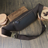 Men's Customized Leather Waist Pouch - Active Lifestyle