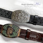 Western Floral Ornate Replacement Buckle - Antique Silver