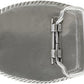Western Floral Ornate Replacement Buckle - Antique Silver