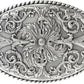 Western Floral Ornate Replacement Buckle - Antique Silver