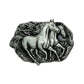 Western Mustang Belt Buckle - Vintage Cowboy Silver Tone Zinc Alloy Unisex
