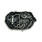 Western Mustang Belt Buckle - Vintage Cowboy Silver Tone Zinc Alloy Unisex