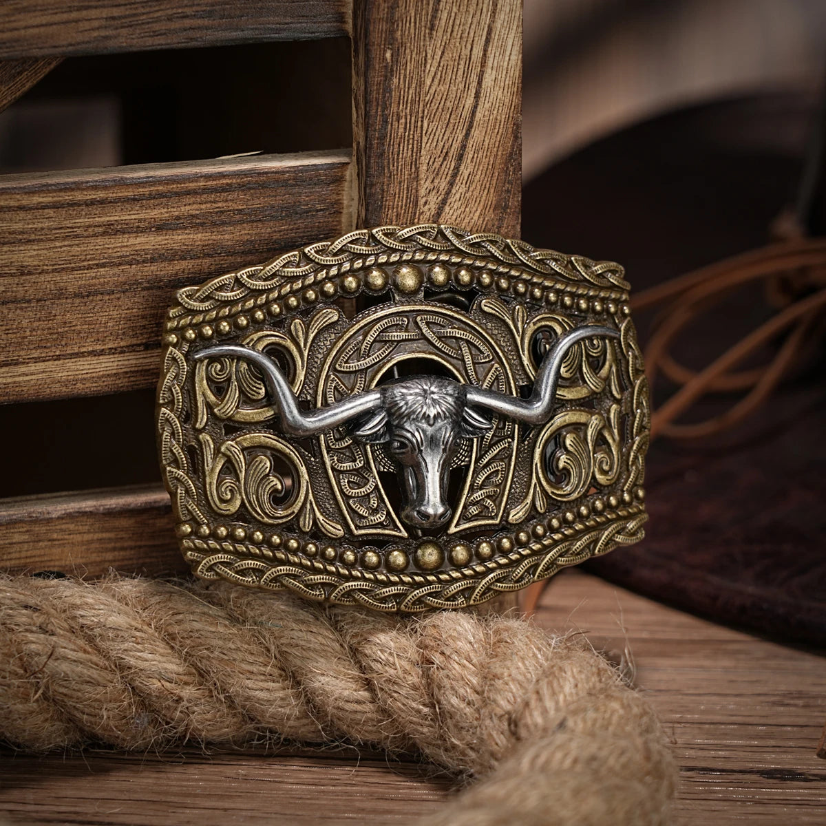 Western Silver Skull Belt Buckle for Men & Women - Vintage Cowboy Rodeo