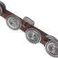 Wide Disc Concho Western Belt - Turquoise Cowgirl Style
