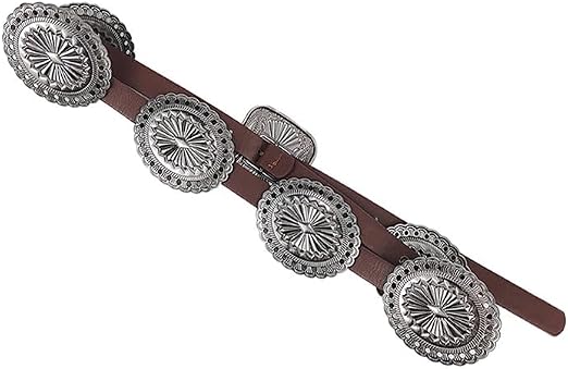 Wide Disc Concho Western Belt - Turquoise Cowgirl Style