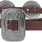 Wide Disc Concho Western Belt - Turquoise Cowgirl Style