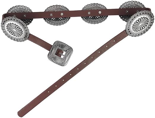 Wide Disc Concho Western Belt - Turquoise Cowgirl Style