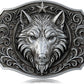 Wolf 3D Western Belt Buckle – Bold Novelty Design