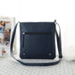 Women's Blue PU Leather Satchel Crossbody Messenger Bag