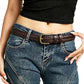 Women's Casual Braided Work Belt - Thin Woven Style