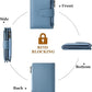 Women's Compact RFID Blocking Leather Bifold Wallet