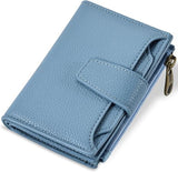Women's Compact RFID Blocking Leather Bifold Wallet