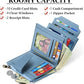 Women's Compact RFID Blocking Leather Bifold Wallet