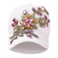 Women's Embroidered Rhinestone Cap – Glamorous Sparkle Fashion