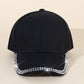 Women's Engraved Rhinestone Cap – Sparkle & Style Fashion Hat