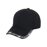 Women's Engraved Rhinestone Cap – Sparkle & Style Fashion Hat