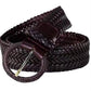 Women's Hand-Woven Braided Belt - Vintage Prong Buckle
