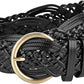 Women's Hand-Woven Wide Braided Belt – No Punch Needed