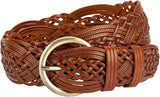 Women's Hand-Woven Wide Braided Belt – No Punch Needed