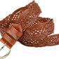 Women's Hand-Woven Wide Braided Belt – No Punch Needed