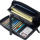 Women's RFID Blocking Zip-Around Leather Wallet Wristlet