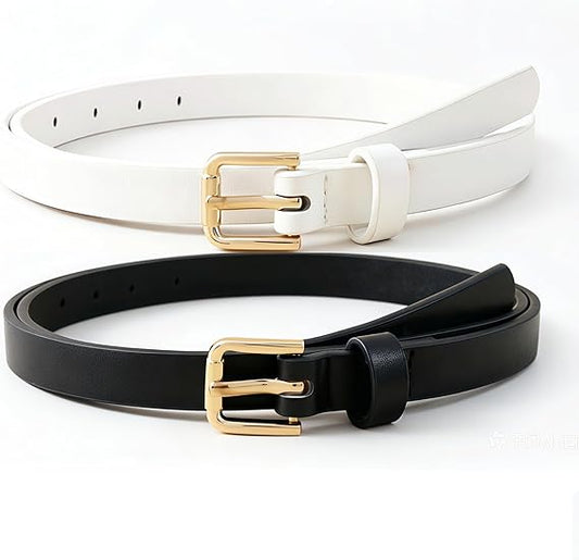 Women's Skinny Belt 4-Pack – Jeans & Dress Waist Belts