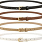 Women's Skinny Belt 4-Pack – Jeans & Dress Waist Belts