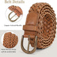 Women's Skinny Braided Belt - Antiqued Copper Buckle