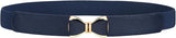 Women's Skinny Elastic Bow Buckle Belt