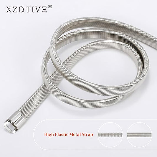 Women's Stretchy Metal Chain Waist Belt 2-Pack