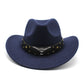 Polyester Retro Jazz Western Cowboy Hat