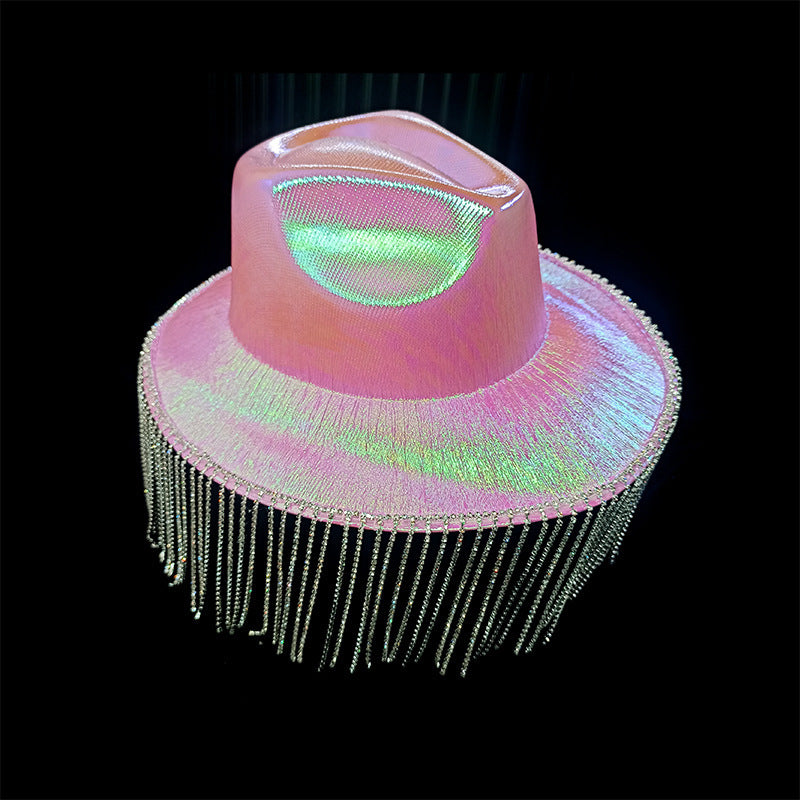 Western Diamond Tassel Illusion Cowboy Hat